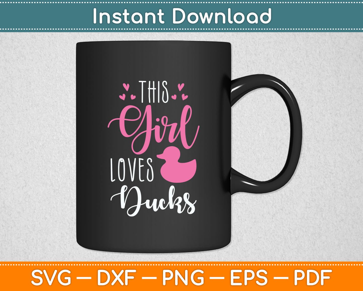 This Girl Loves Ducks Duck Lover Svg Png Dxf Digital Cutting File