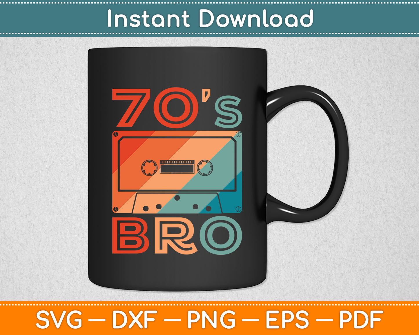 This Is My 70-s Bro Costume 60's 70's Party Svg Digital Cutting File