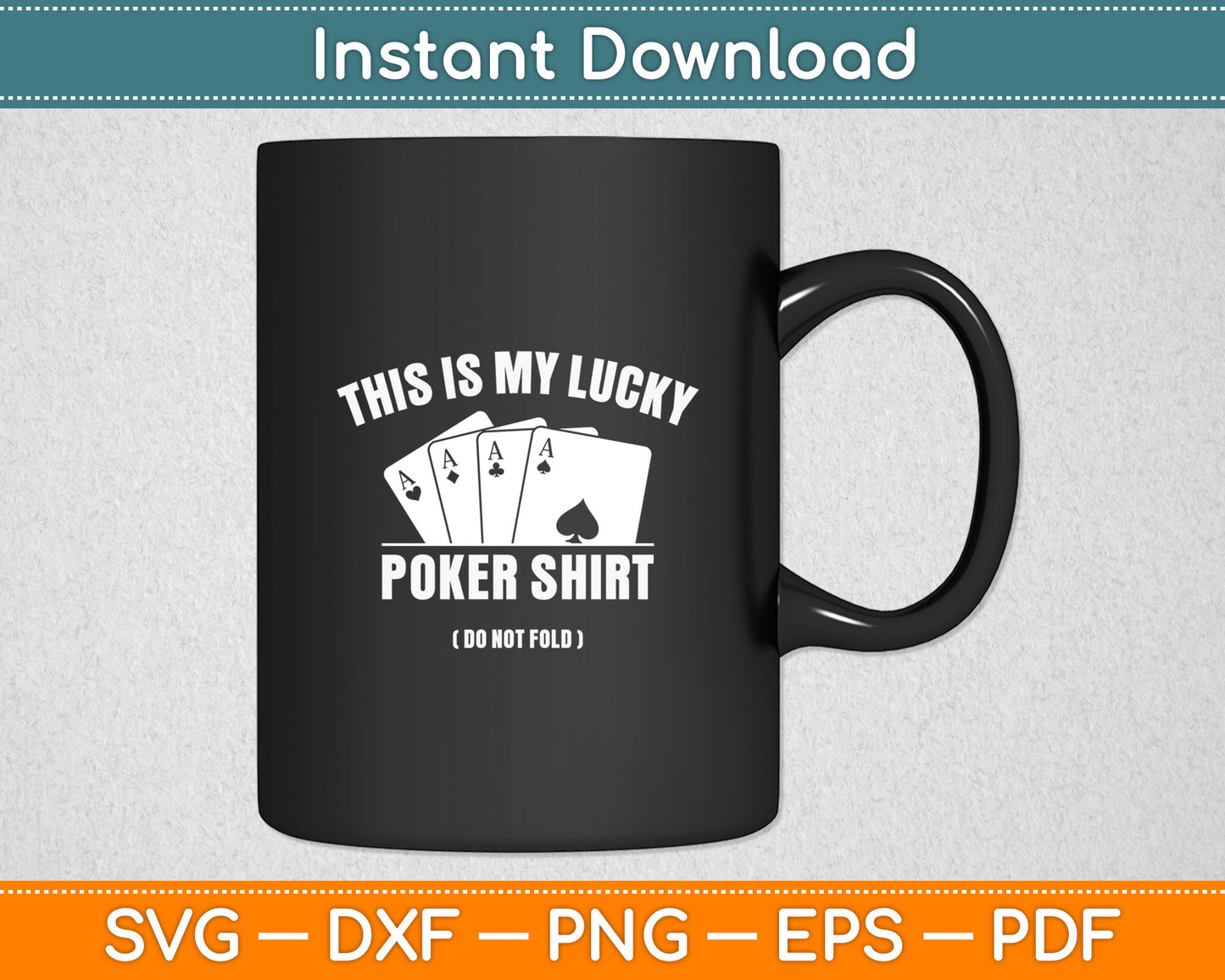 This Is My Lucky Poker Shirt Poker Player Poker Cards Game Luck Svg Digital Cutting File