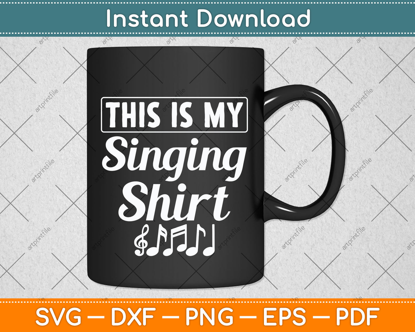 This Is My Singing Musician Funny Svg Png Dxf Digital Cutting File