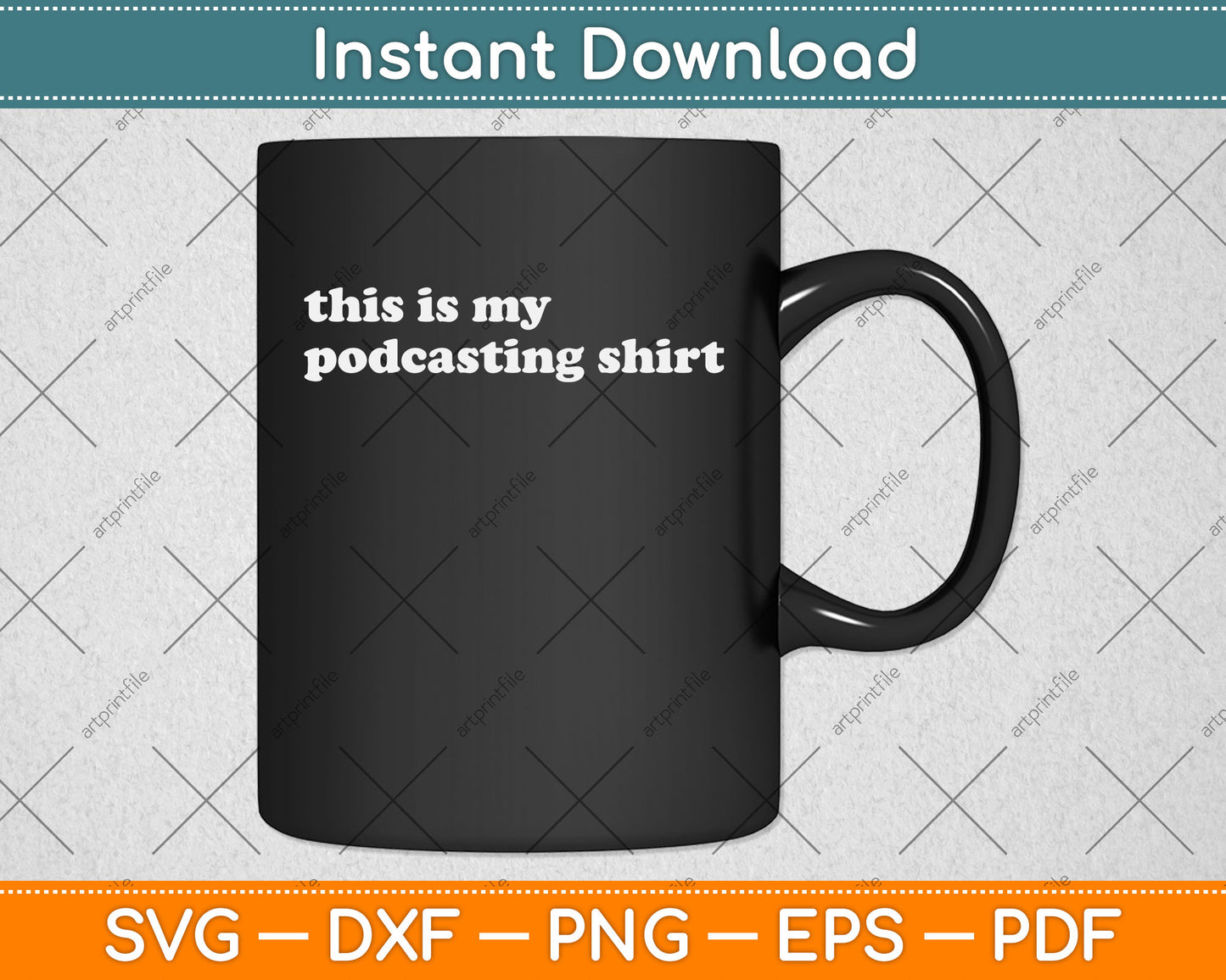 This is My Podcasting Gifts Podcaster Svg Png Dxf Digital Cutting File