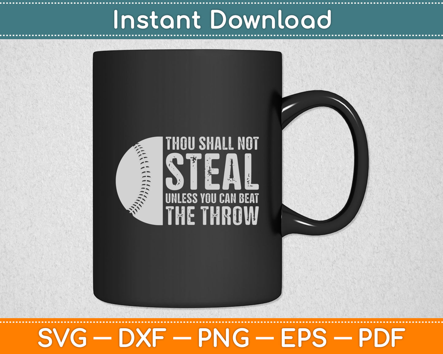 Thou Shall Not Steal Unless You Can Beat The Throw Svg Printable Cutting File