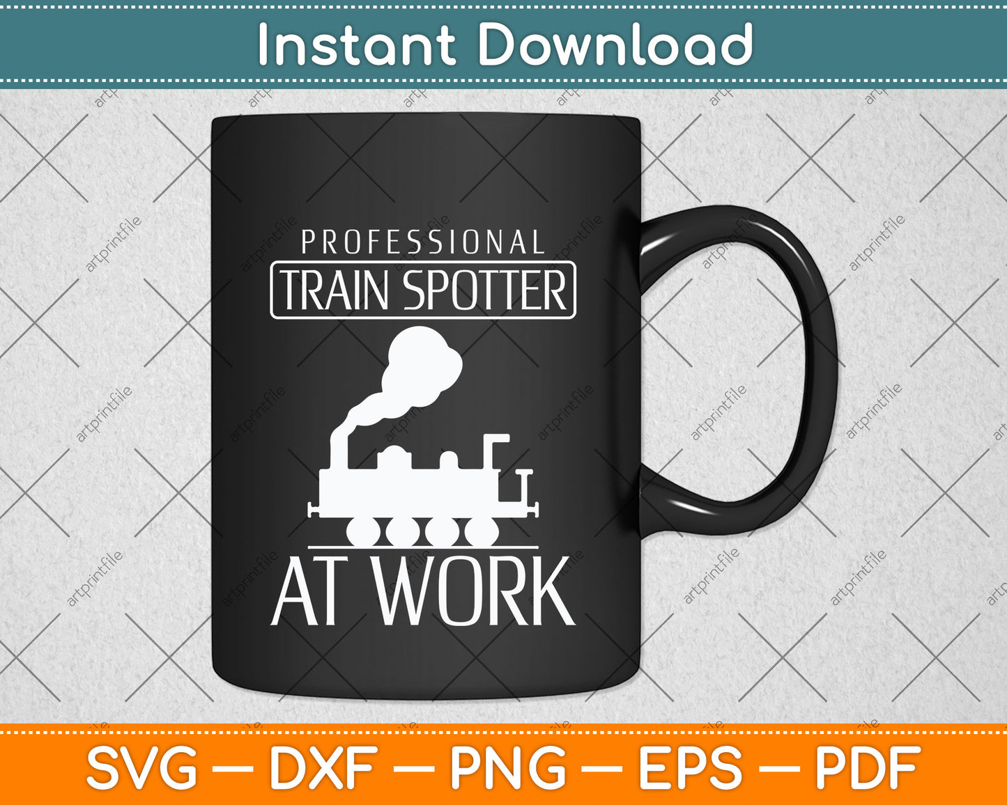 Trainspotting Design Trainspotter At Work Svg Png Dxf Digital Cutting File