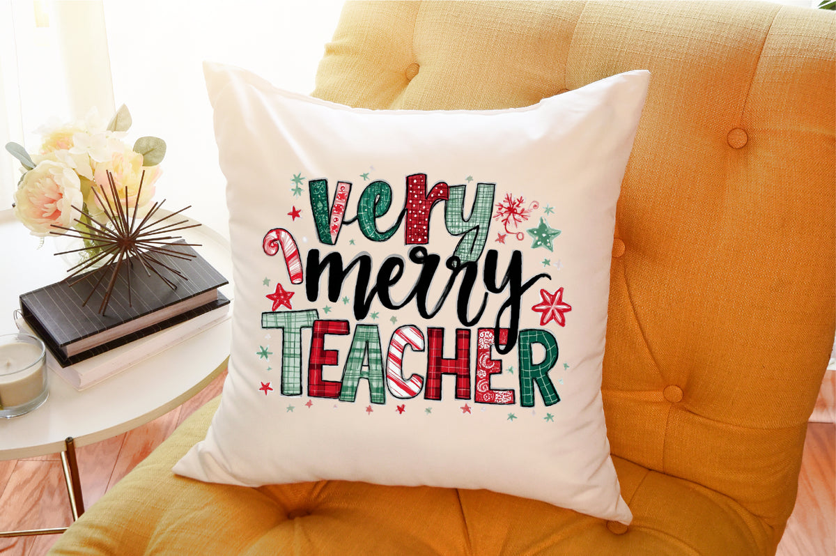 Very Merry Teacher Christmas PNG