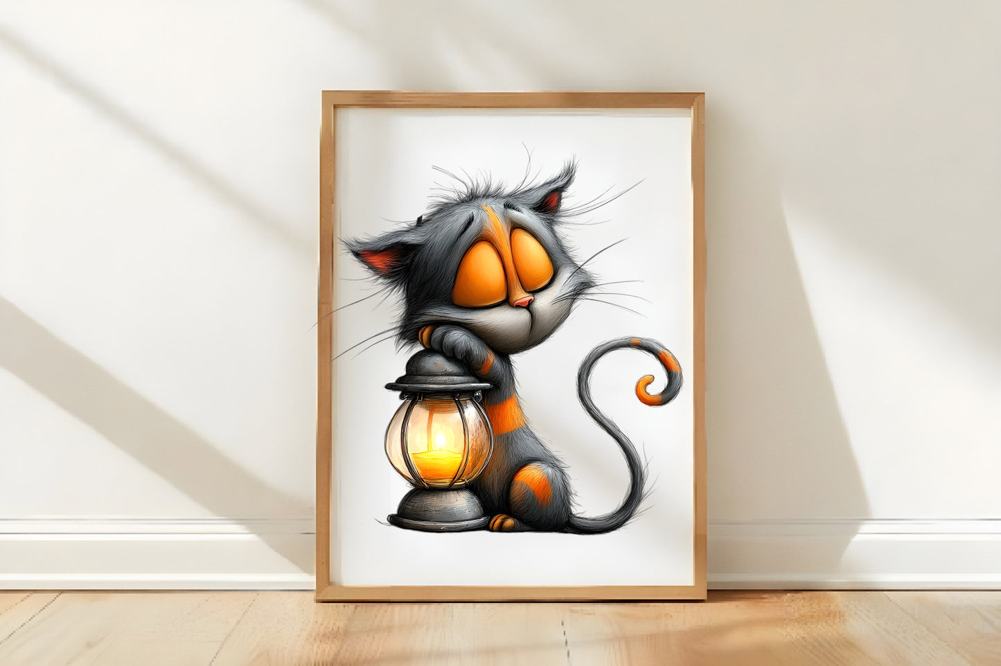 Watercolor Christmas Cat Clipart PNG | Cute Holiday Cat