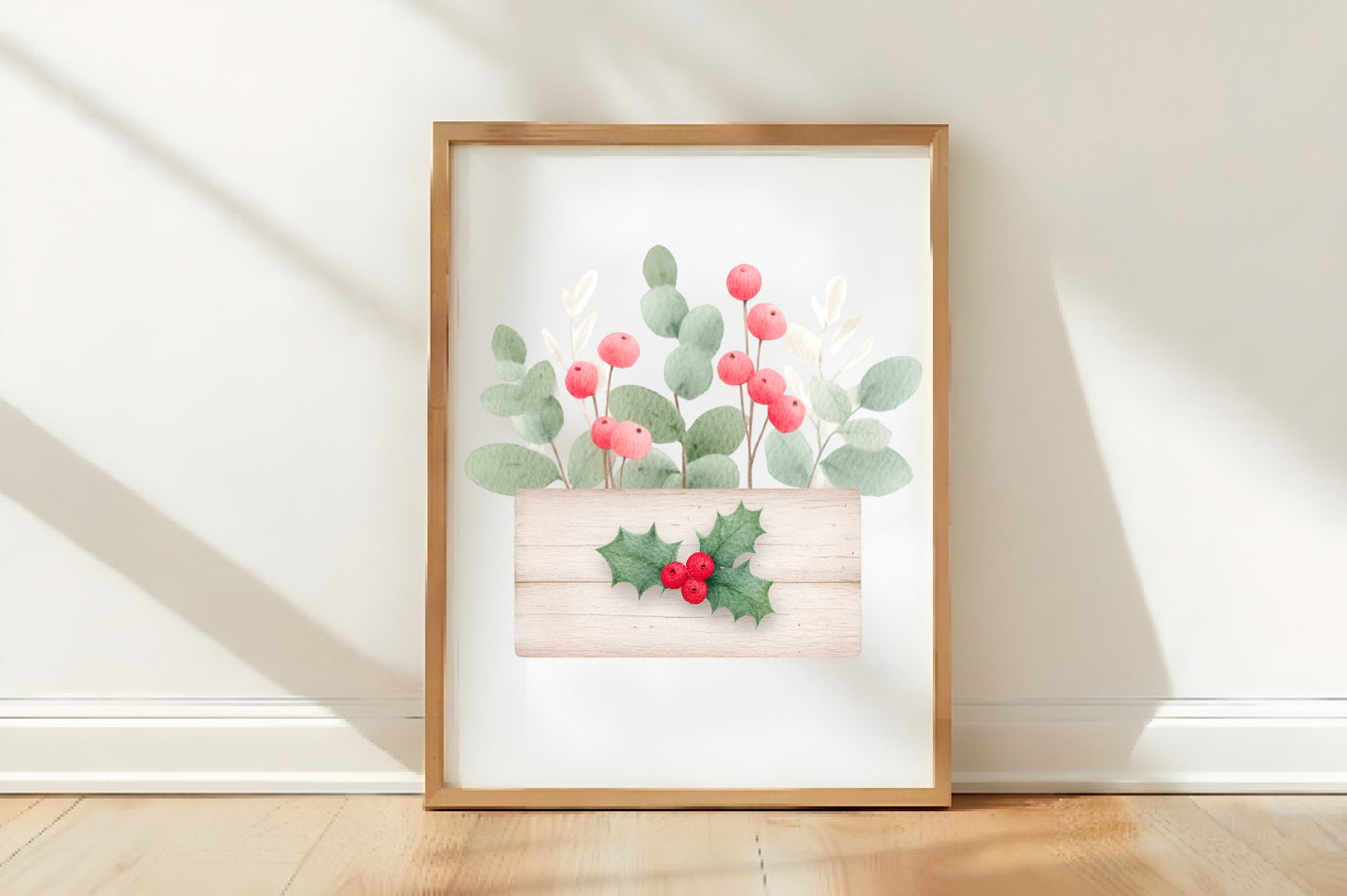 Watercolor Christmas Decor Clipart Bundle PNG