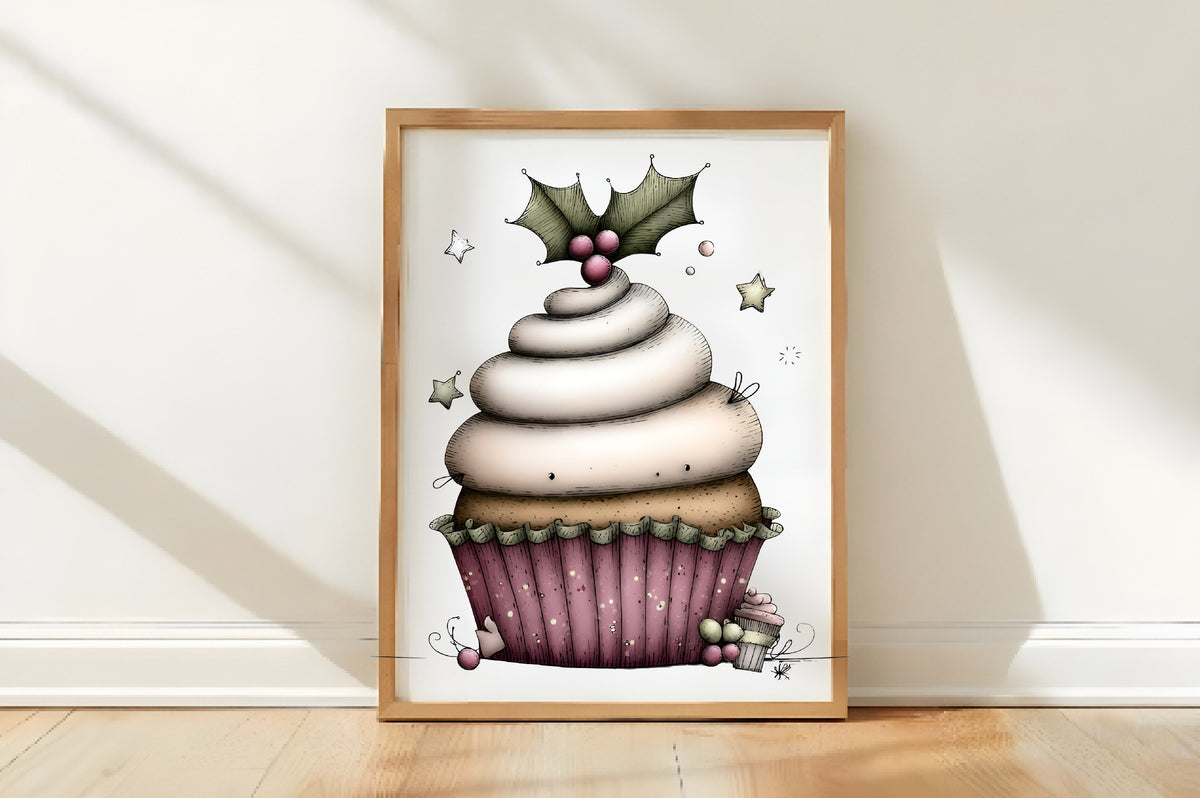 Watercolor Christmas Bakery Clipart PNG