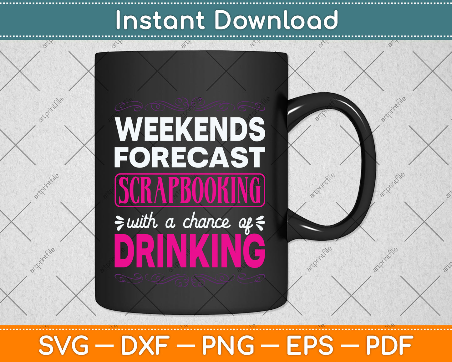 Weekends Forecast Scrapbooking Funny Scrapbook Svg Png Dxf Digital Cutting File
