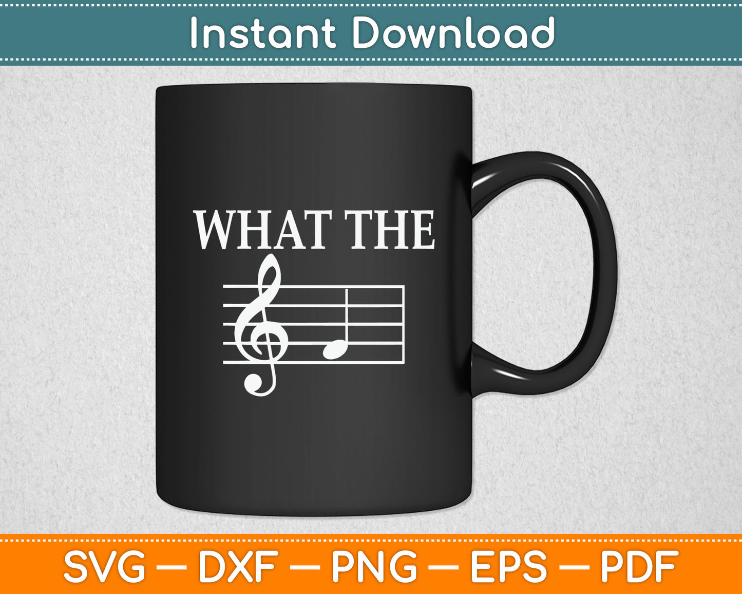 What The F Musical Note Svg Digital Cutting File