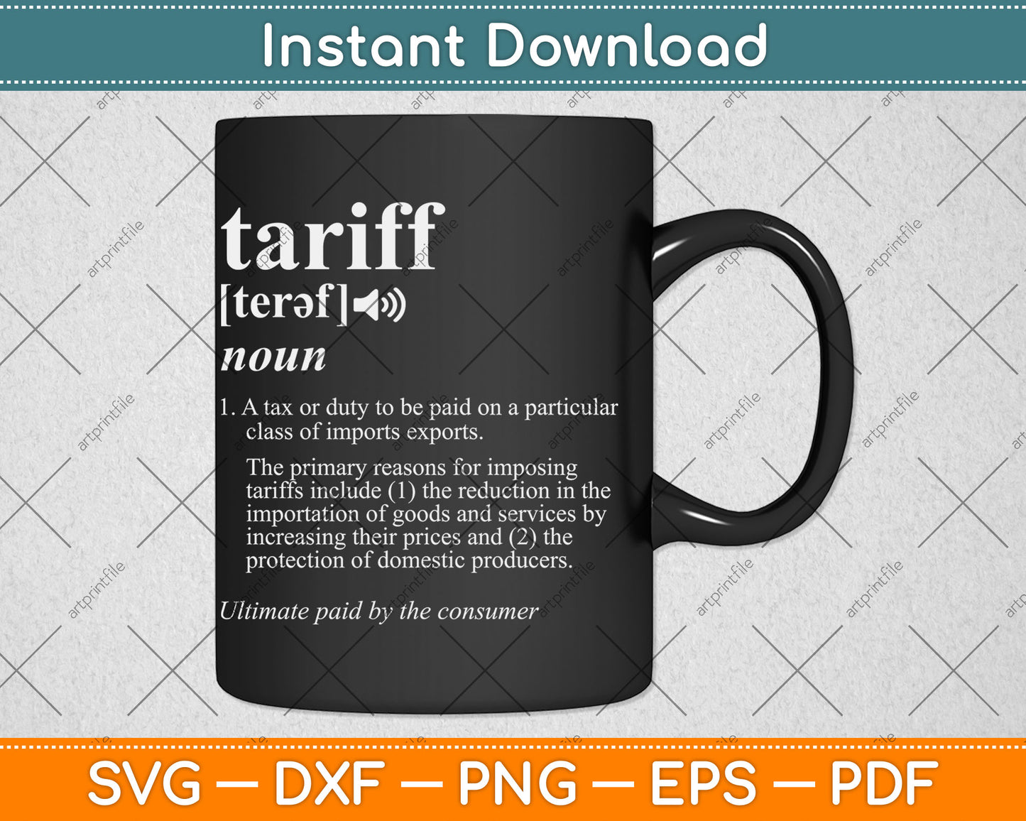 What is a Tariff Definition Tariff Meaning Import Taxes Svg Digital Cutting File