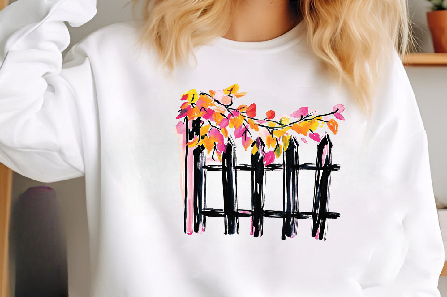 Whimsical Autumn Fence Clipart