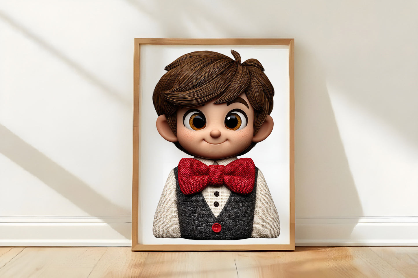 Whimsical Christmas Boy Clipart PNG