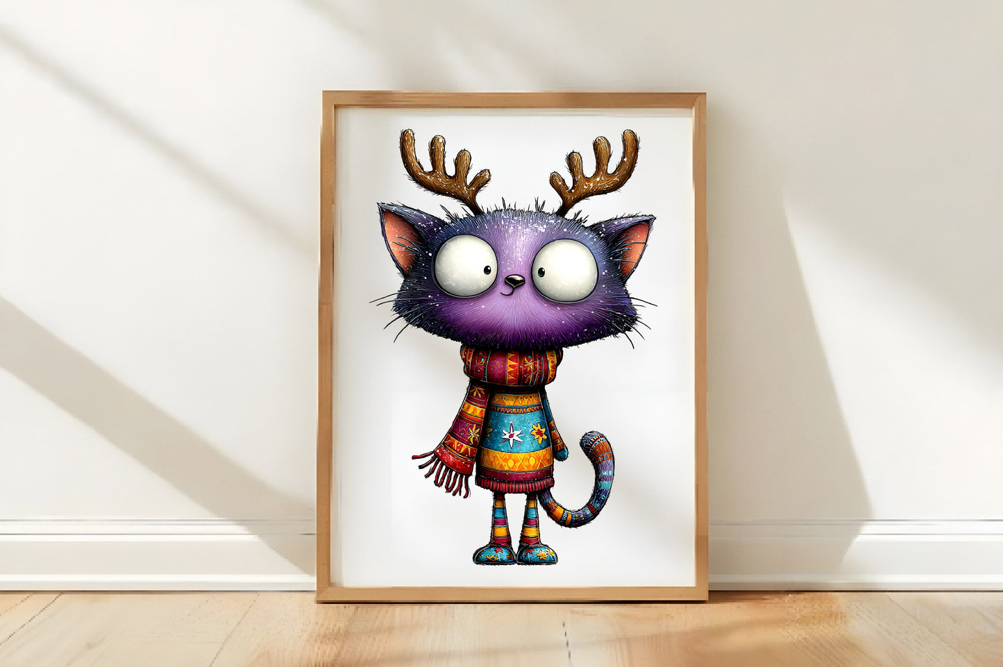 Whimsical Christmas Cat Clipart Bundle PNG