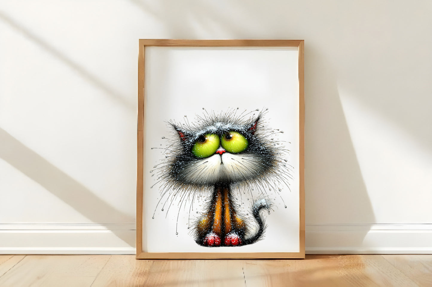 Whimsical Christmas Cats Clipart PNG