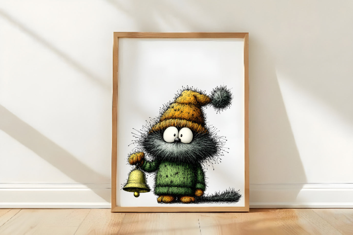 Whimsical Christmas Dog Cat Clipart PNG