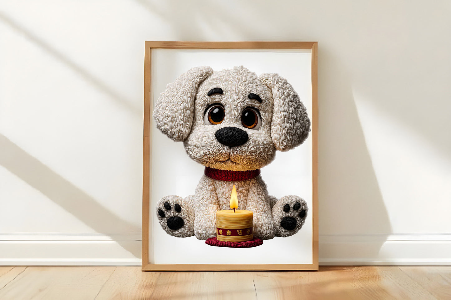 Whimsical Christmas Dog Clipart PNG