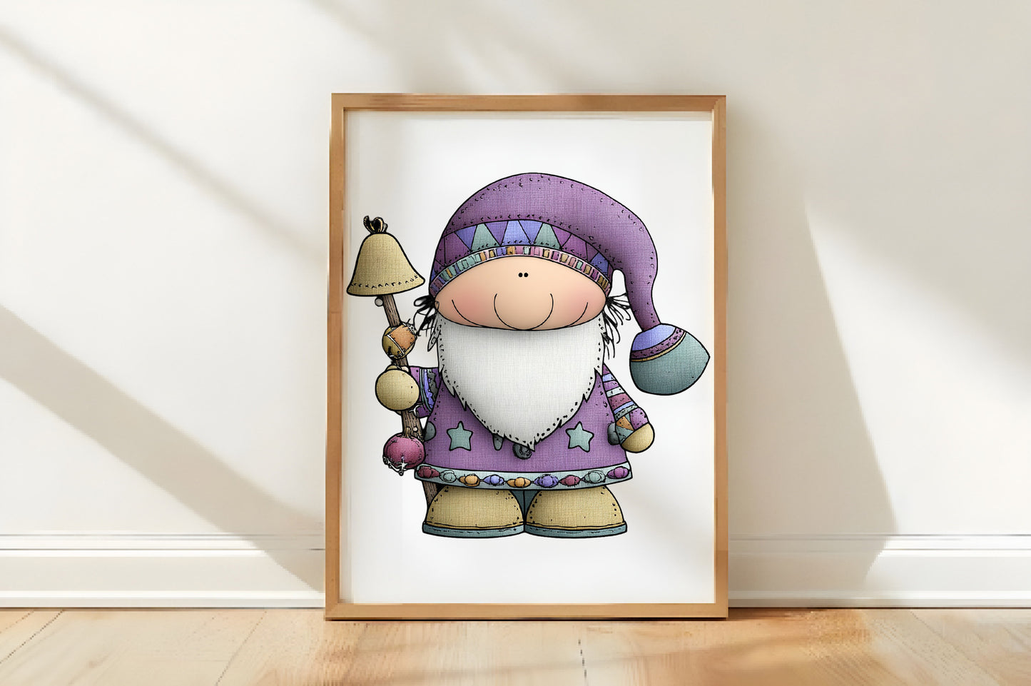 Whimsical Christmas Santa Clipart PNG