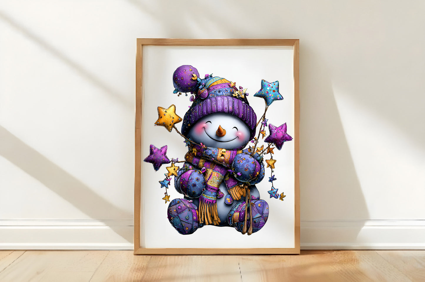 Whimsical Christmas Snowman Clipart Bundle
