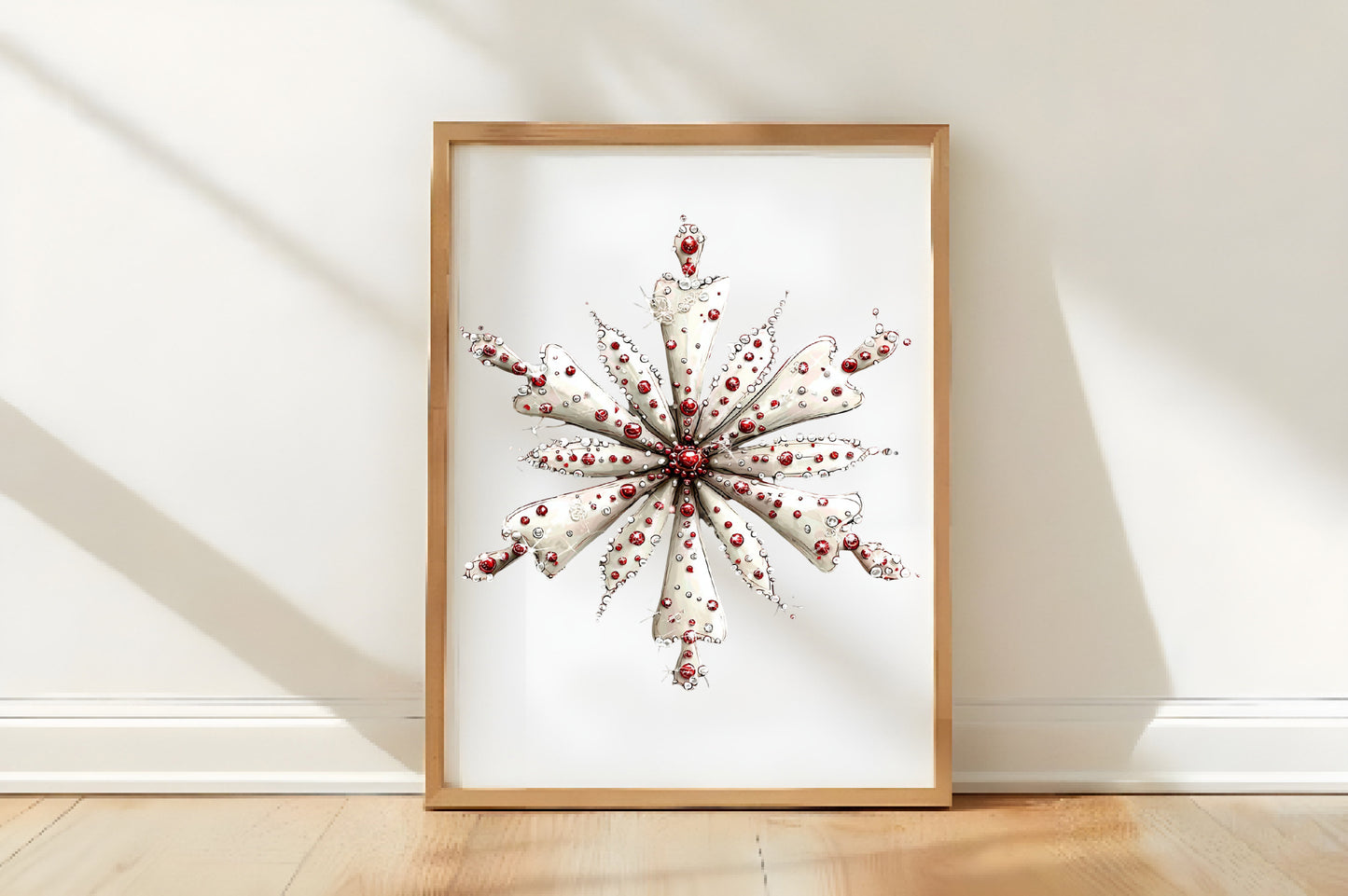 Whimsical Christmas Snowflake Clipart PNG