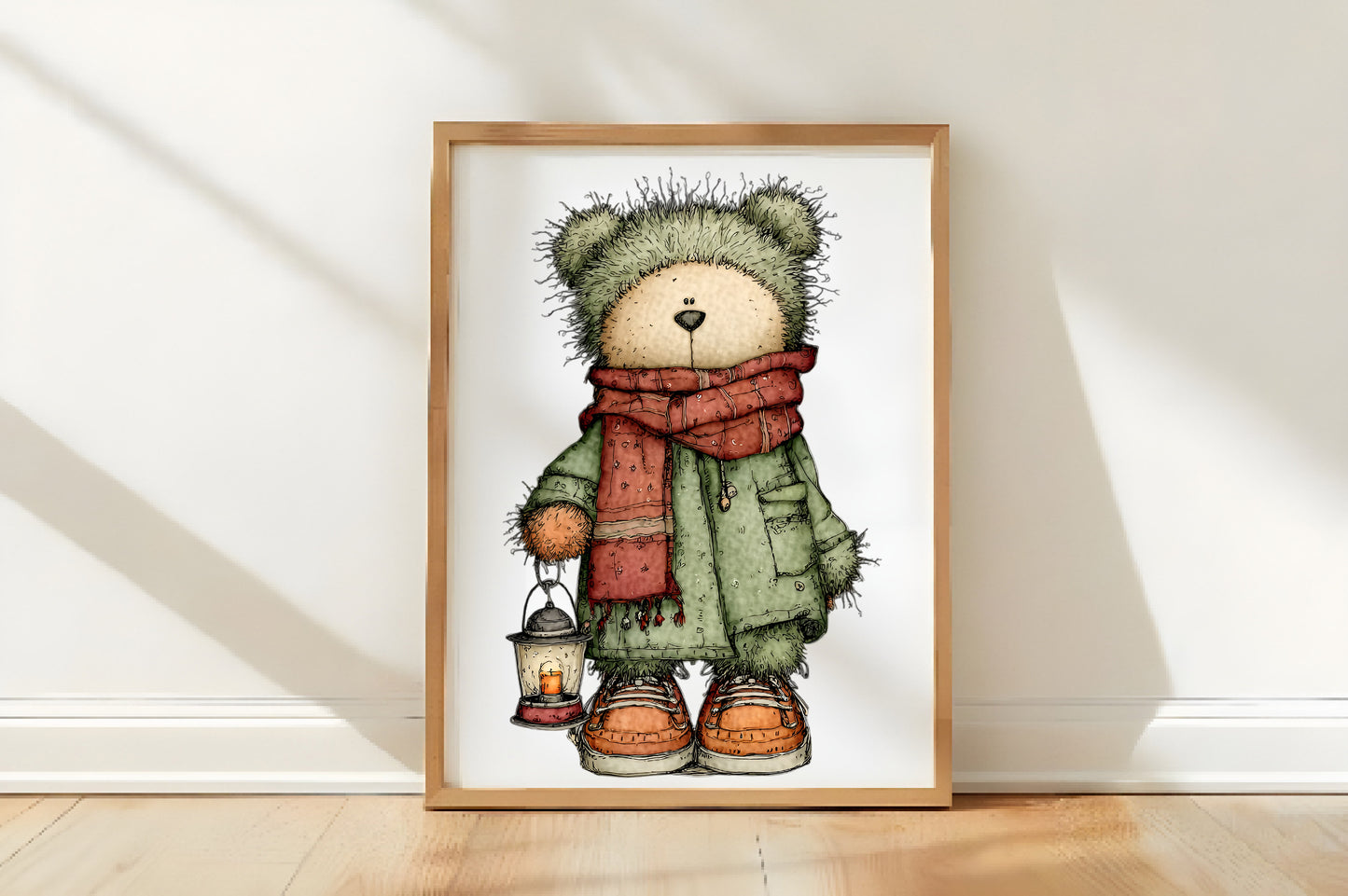 Whimsical Christmas Teddy Bear Clipart PNG
