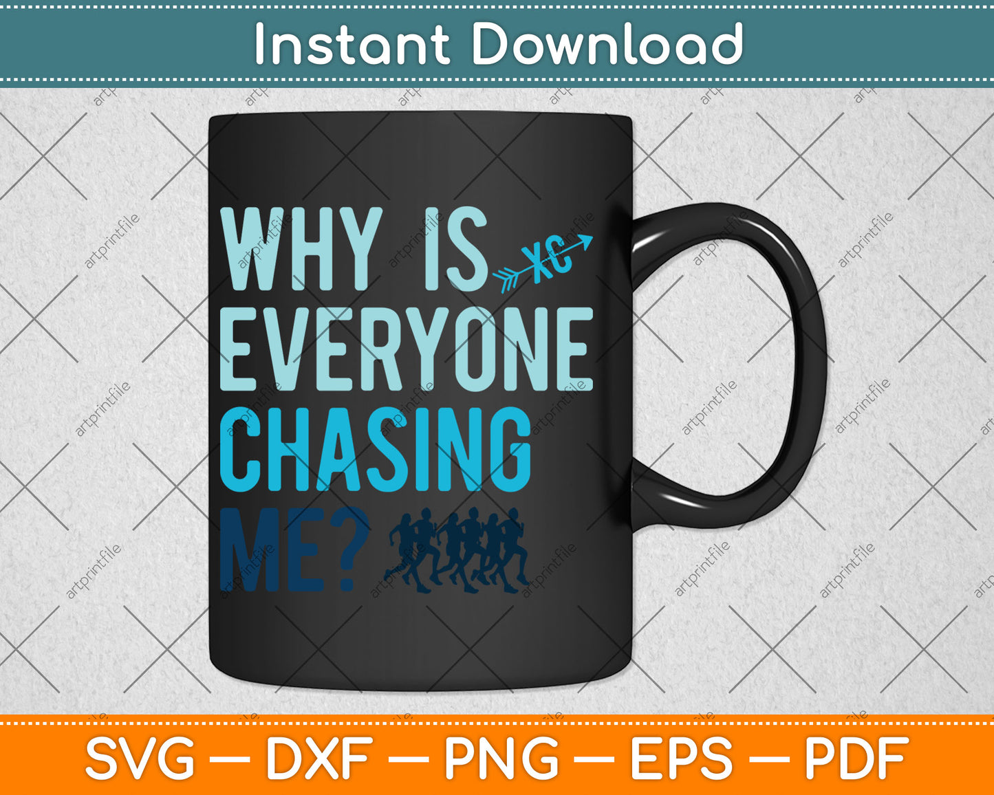 Why is Everyone Chasing Me Cross Funny Svg Digital Cutting File