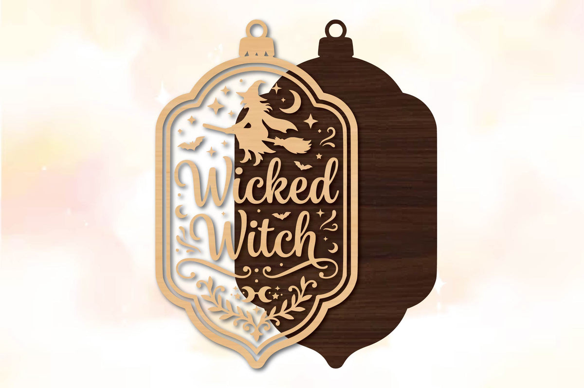 Wicked Witch Halloween Laser Cut SVG