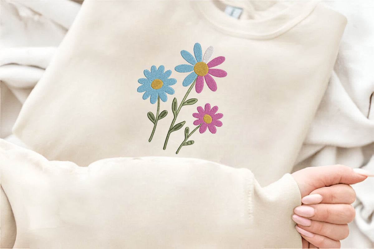 Wildflower Embroidery Design
