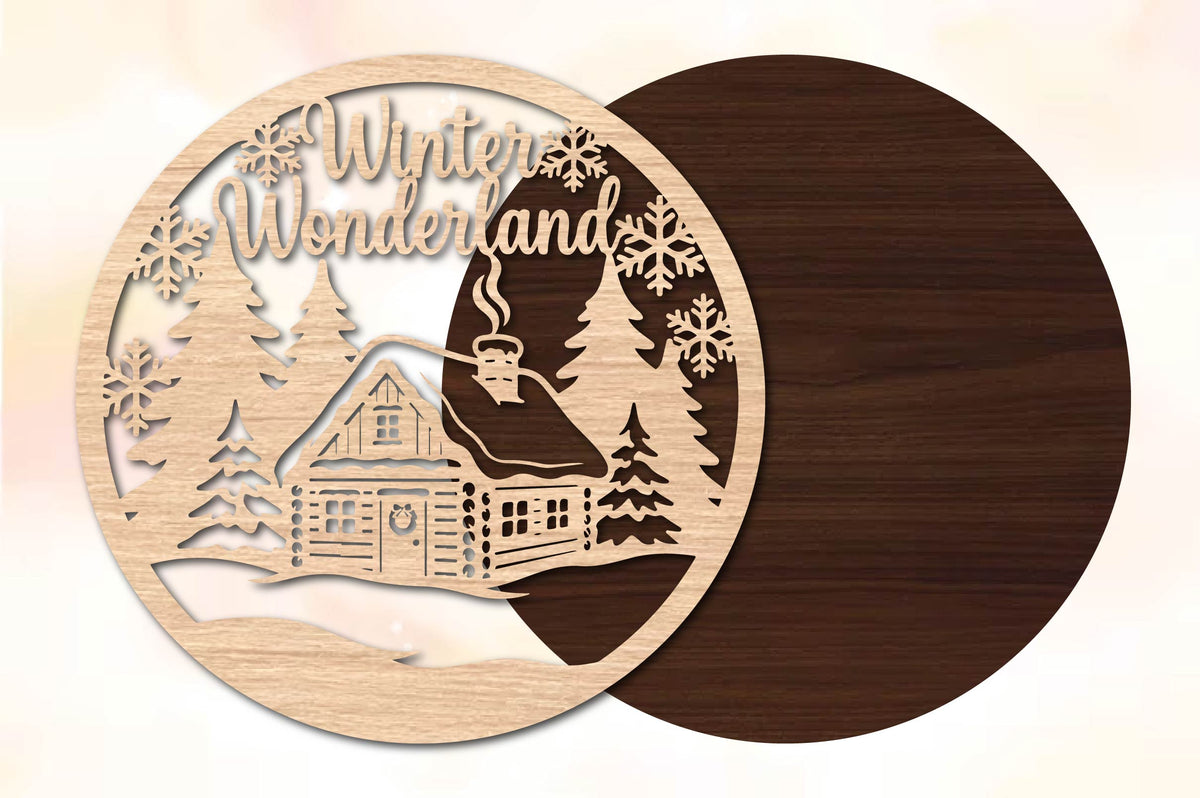 Winter Wonderland Christmas Laser Cut SVG