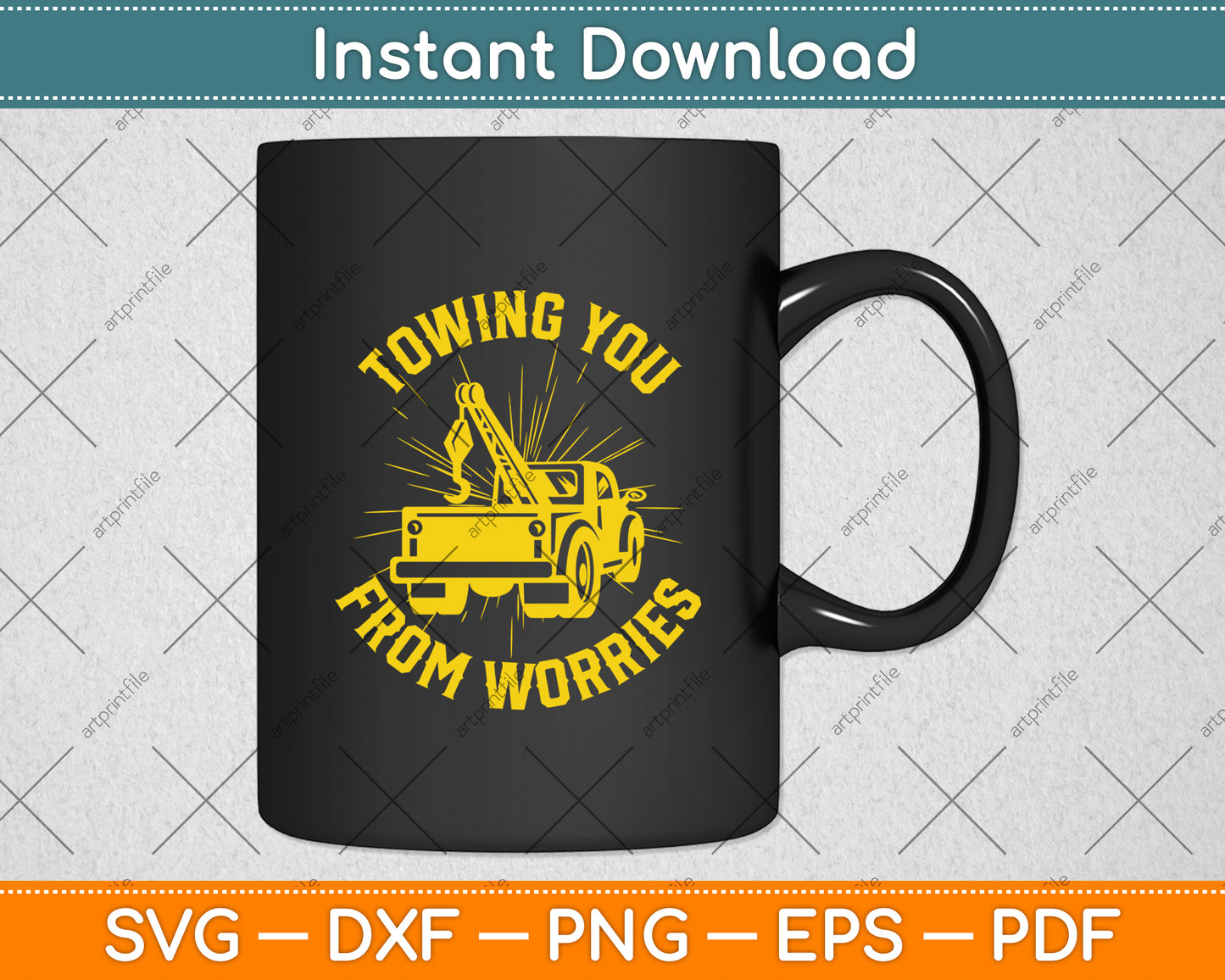 Wrecker Breakdown Recovery - Towing Tow Truck Driver Svg Digital Cutting File