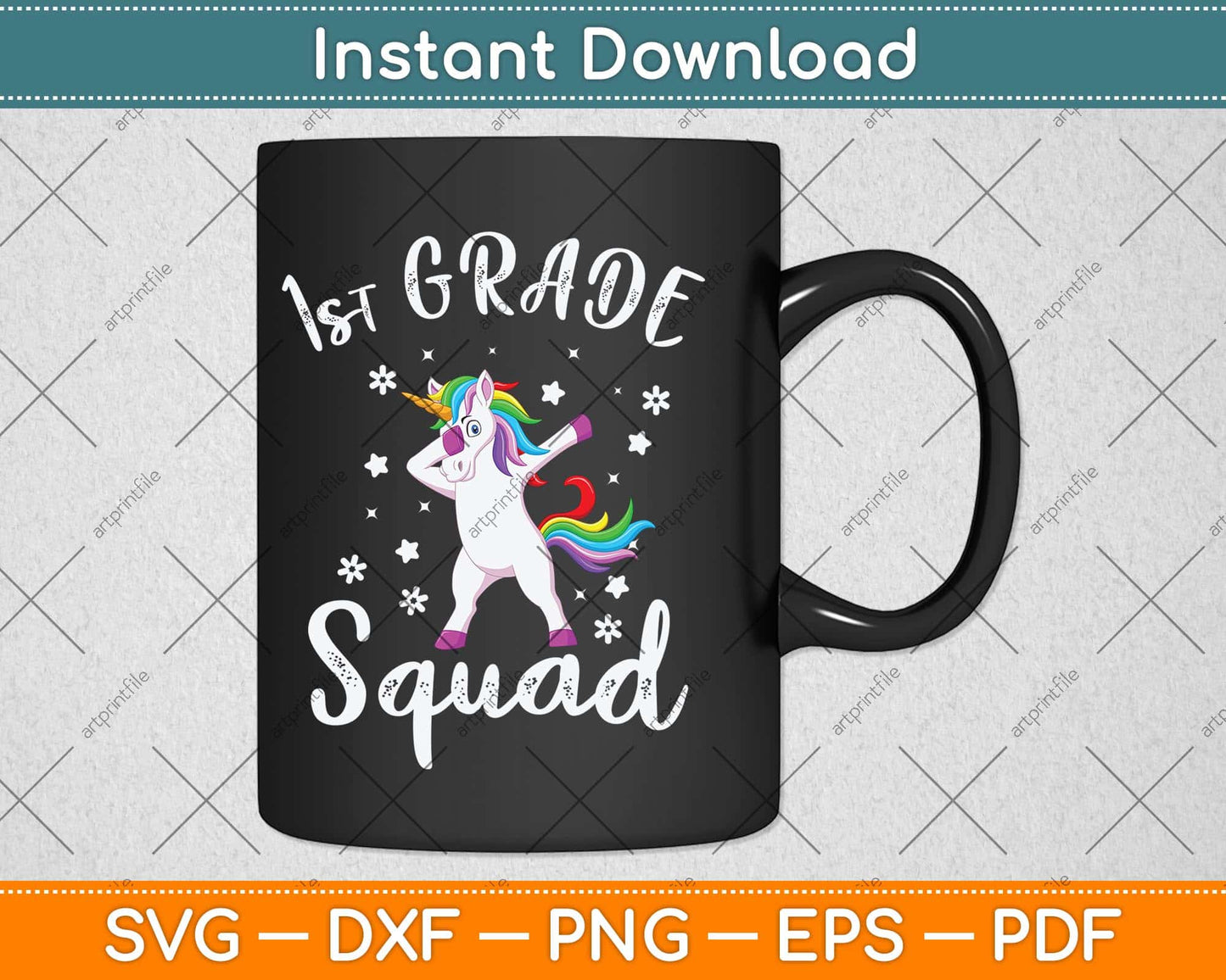 1st Grade Squad Unicorn Svg Png Dxf Digital Cutting File