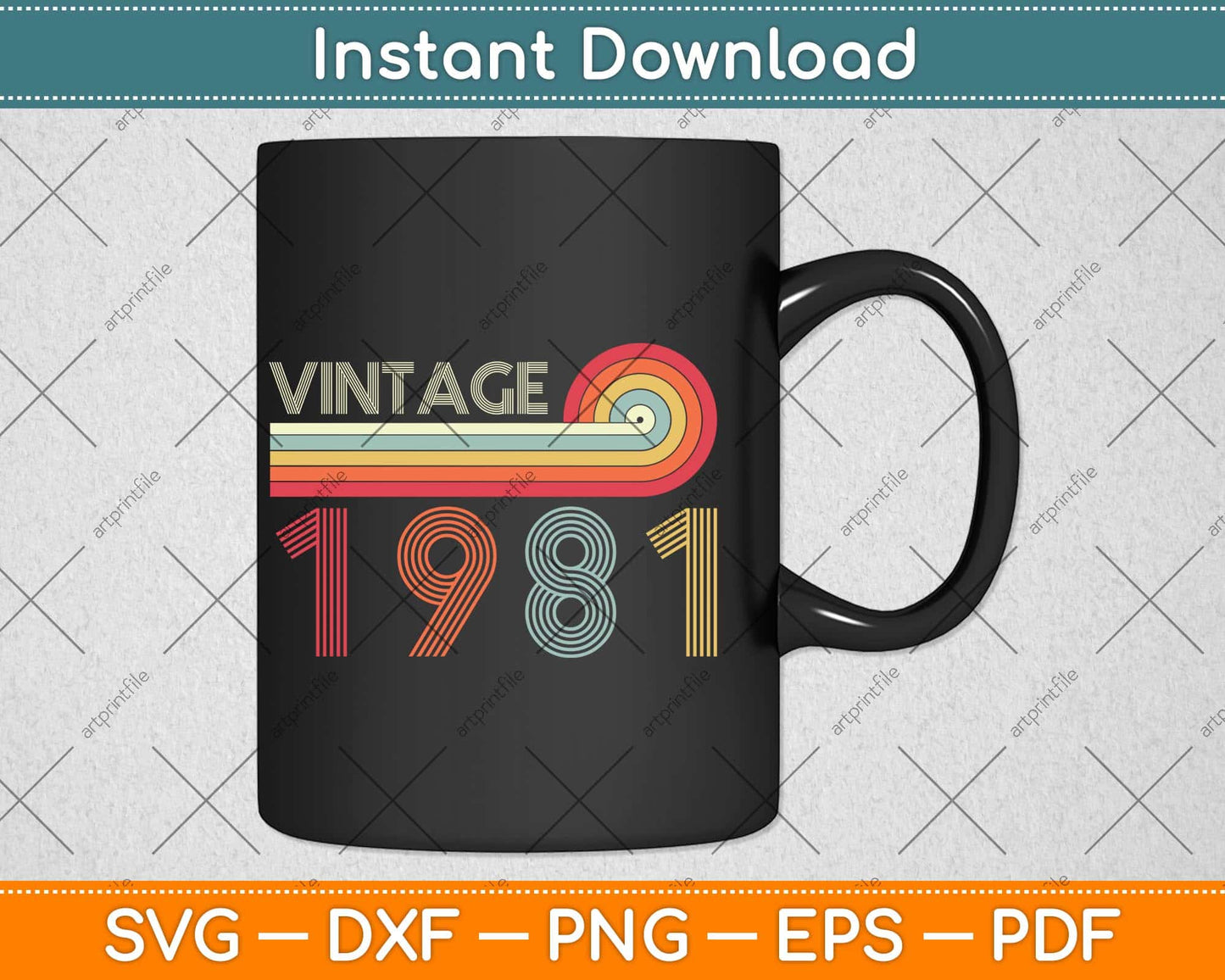 40 Year Old Retro Birthday Gift Vintage 1981 40th Birthday Svg Design
