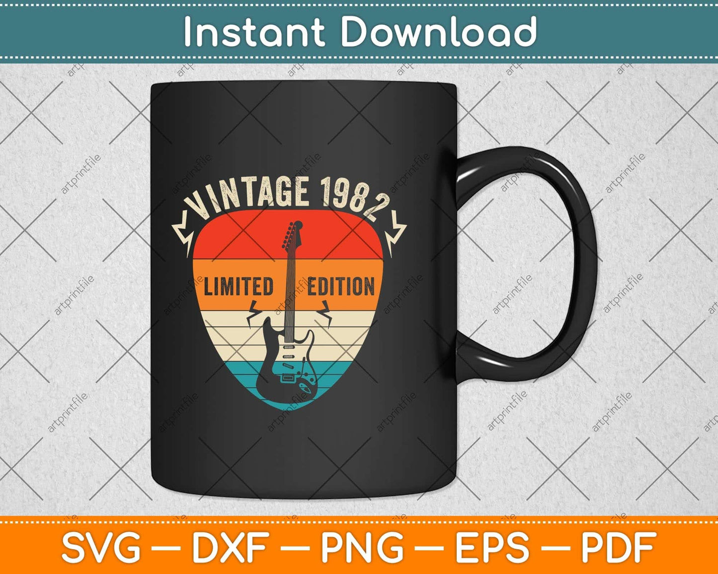 40 Years Old Vintage 1982 Limited Edition 40th Birthday Svg Png Dxf Digital Cutting File