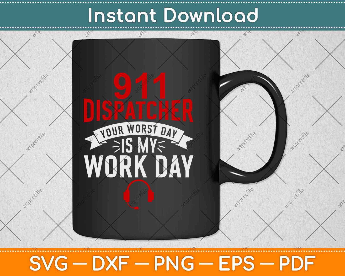 911 Dispatcher Emergency Worker Funny Call Phone Answer Svg Design
