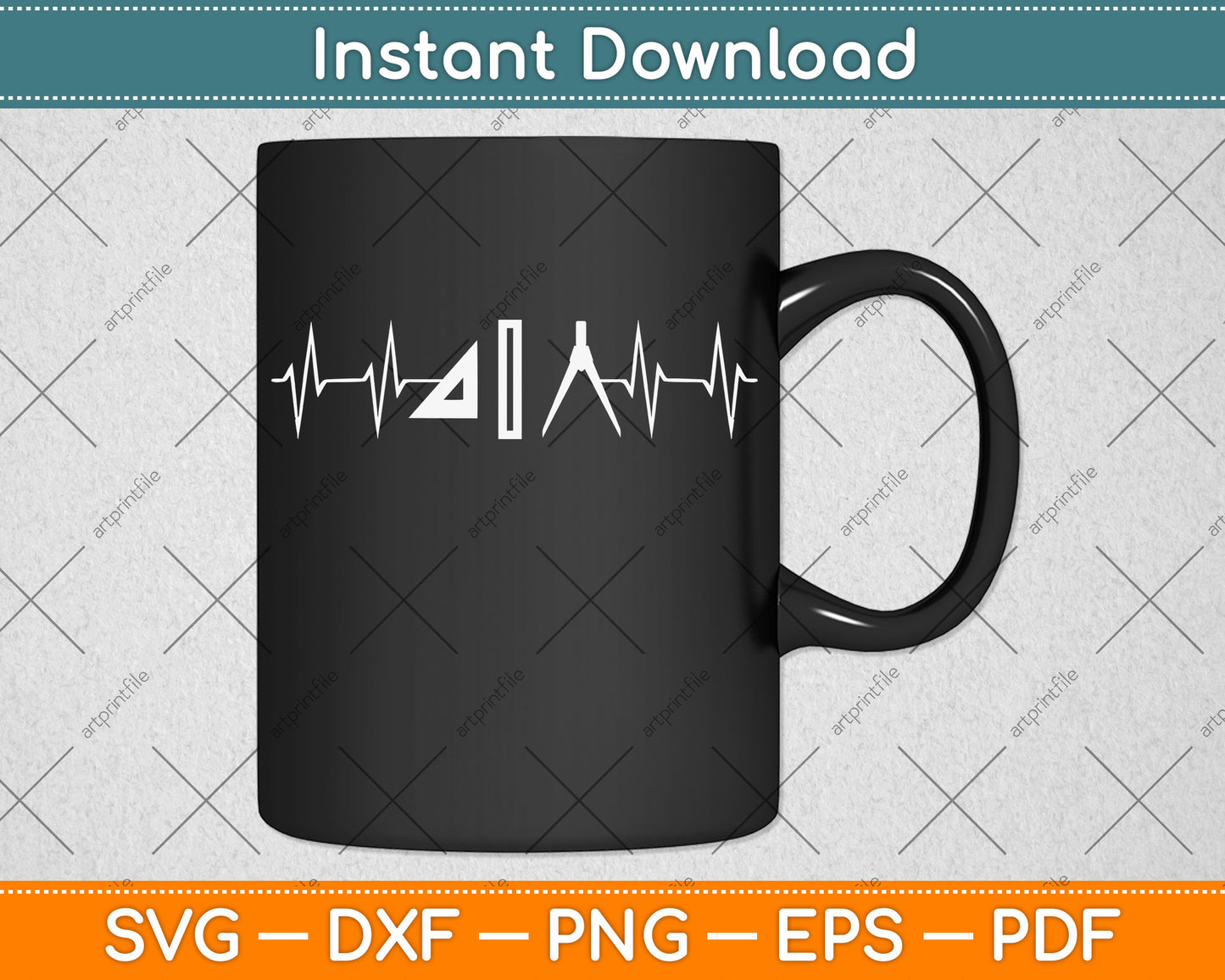 Architecture Tools Heartbeat Funny Architect Svg Png Dxf Digital Cutting File