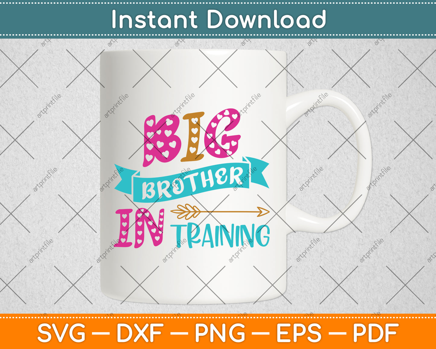 Big Brother In Training Svg Png Dxf Digital Cutting File