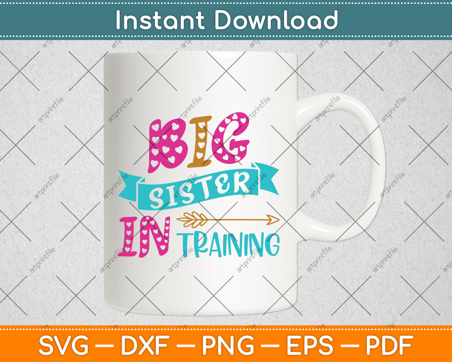 Big Sister In Training Svg Png Dxf Digital Cutting File