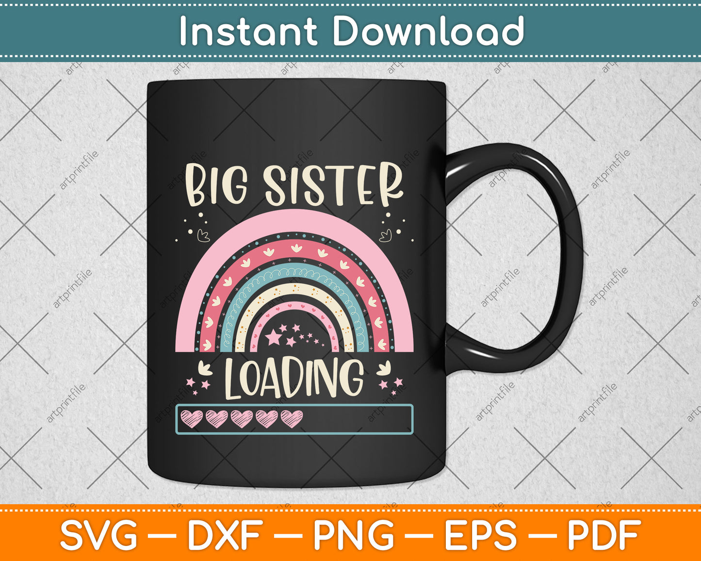 Big Sister Loading Promoted Big Sister Announcement 2023 Svg Png Dxf Cutting File