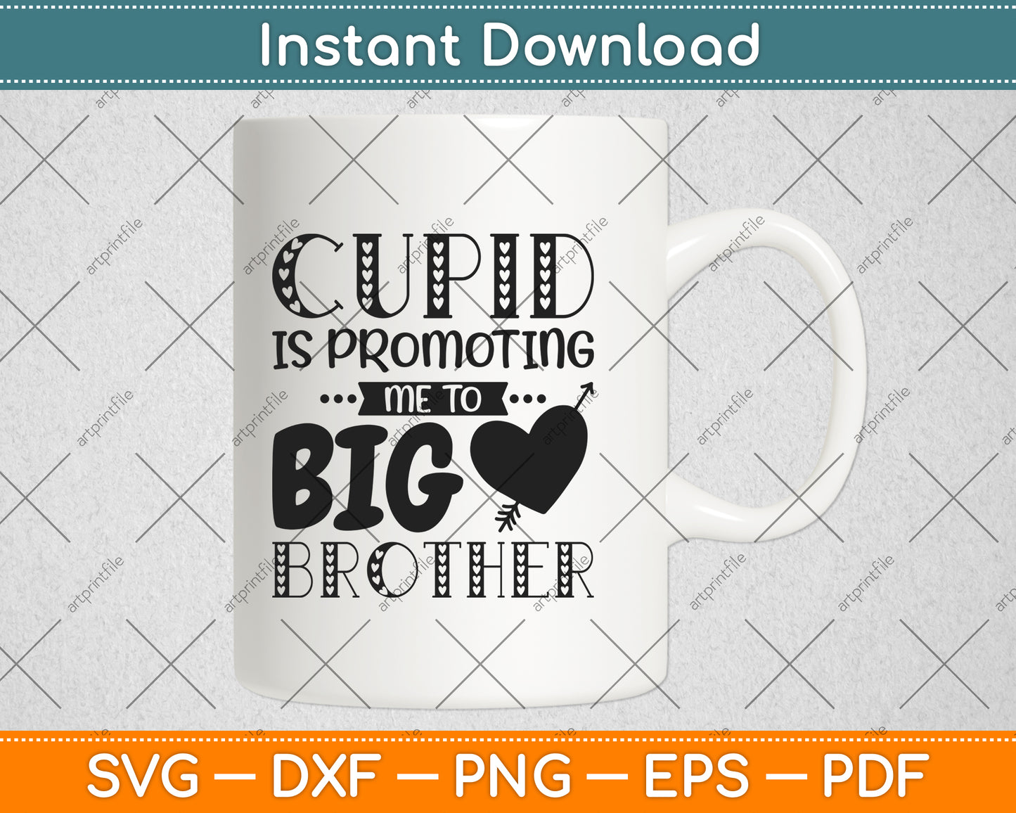 Cupid Is Promoting Me To Big Brother Svg Png Dxf Digital Cutting File