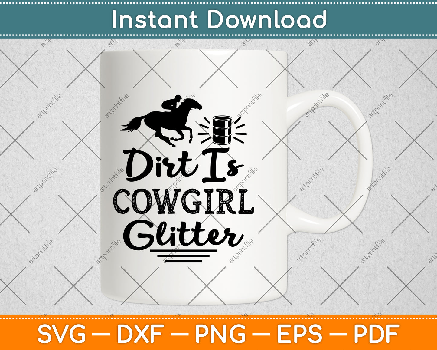 Dirt Is Cowgirl Glitter Svg Png Dxf Digital Cutting File