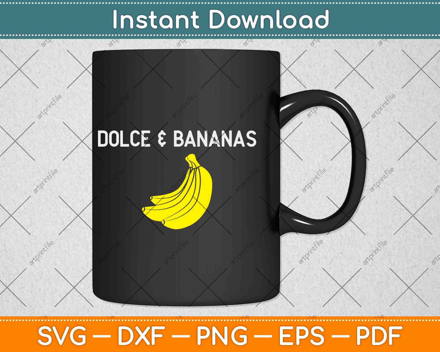 Dolce & Bananas Svg Png Dxf Digital Cutting File