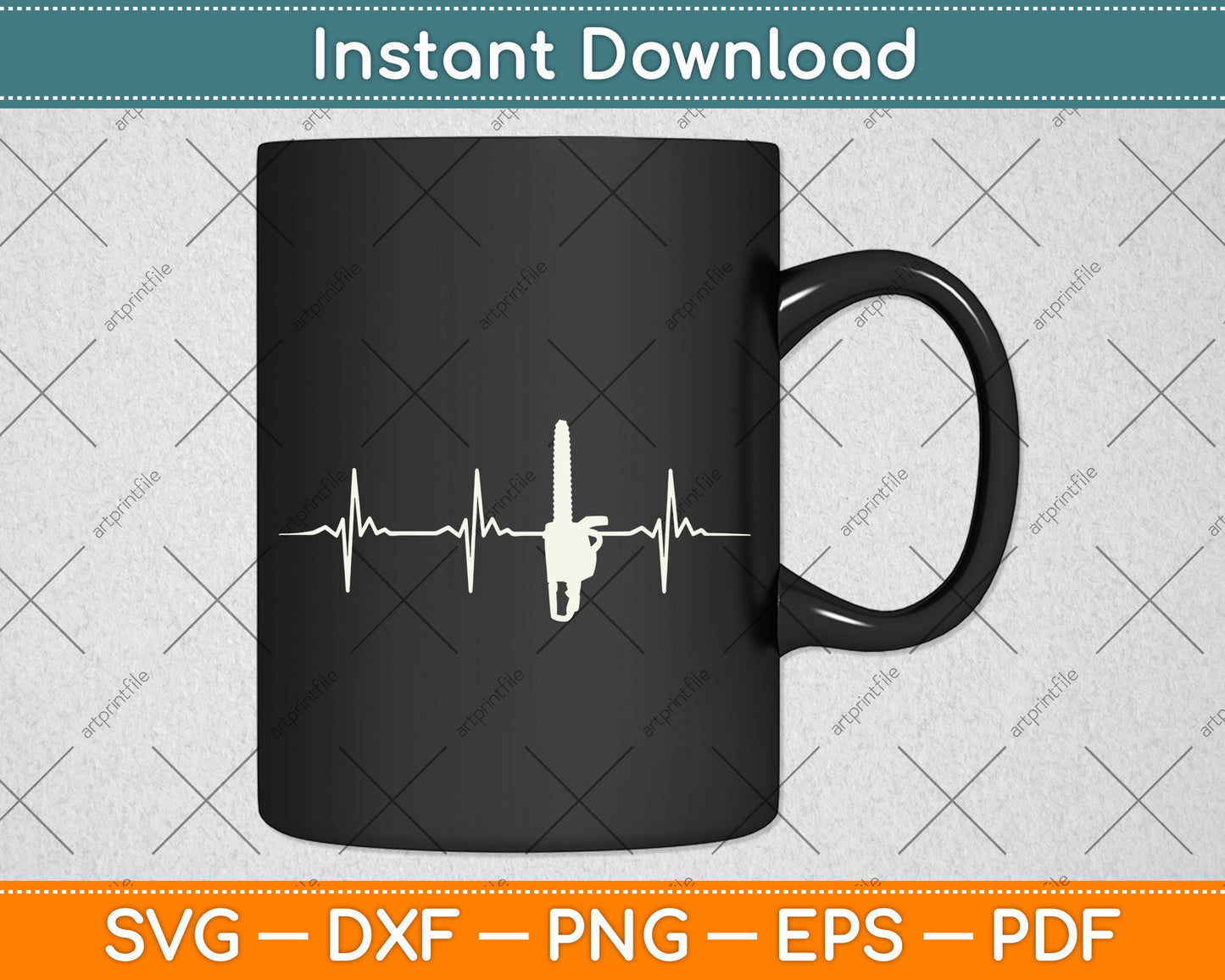 Heartbeat Arborists Svg Png Dxf Digital Cutting File