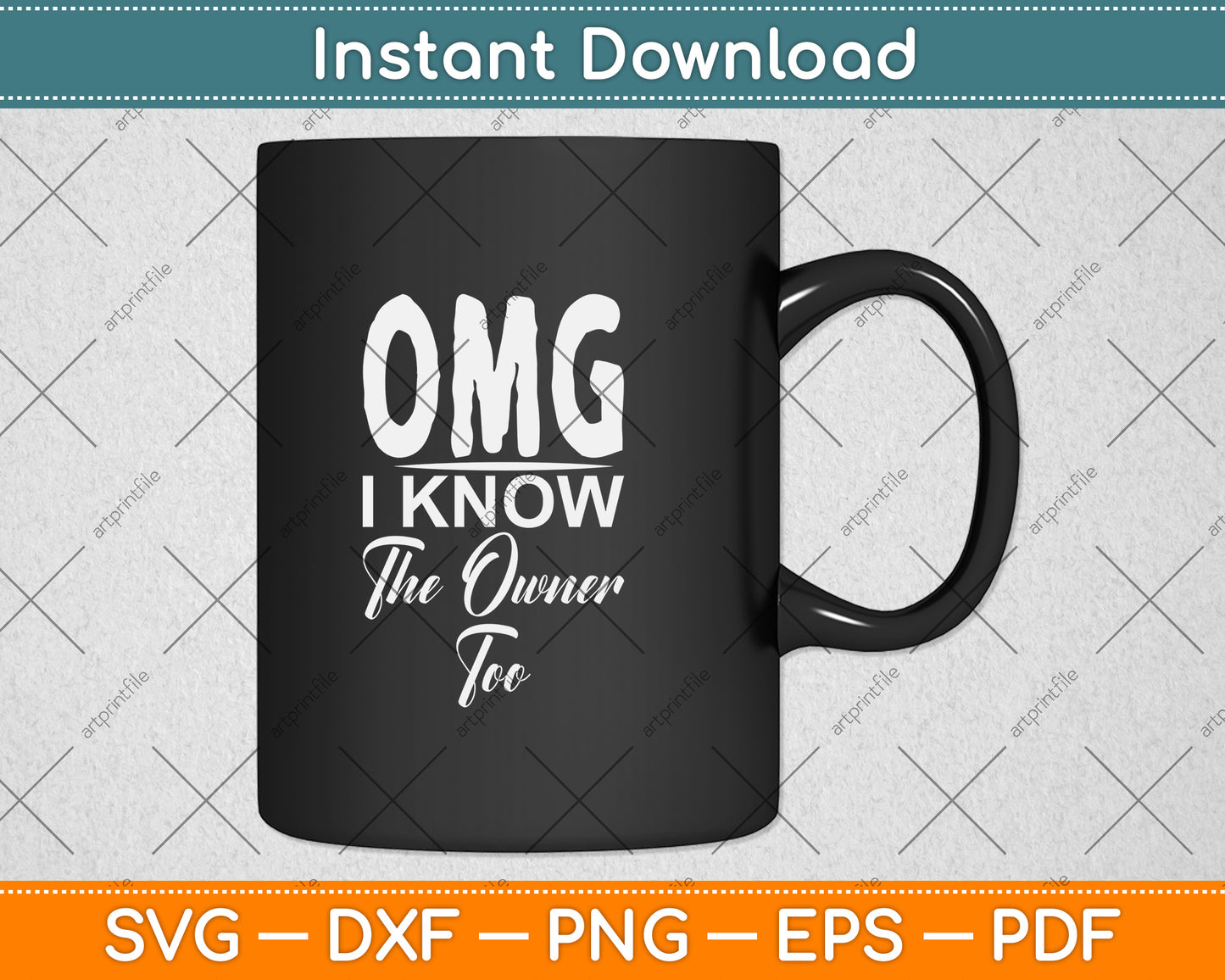 I Know The Owner Too! Dining Waiter Svg Png Dxf Digital Cutting File