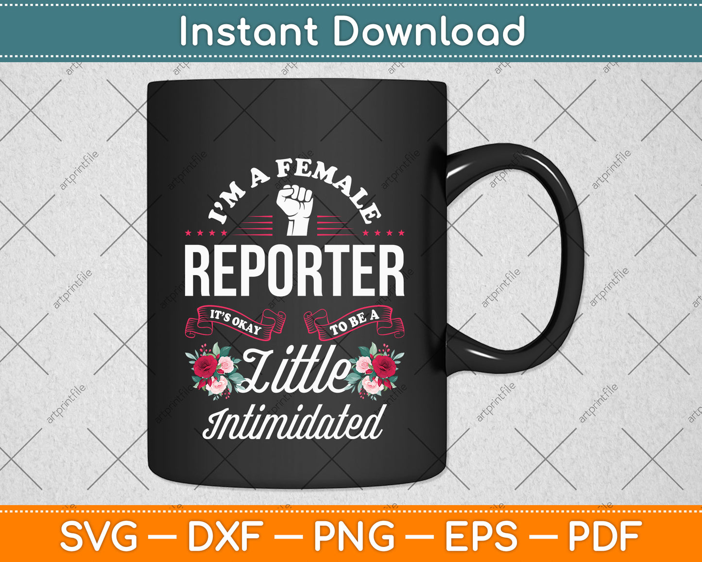 I’m A Female Reporter It’s Okay To Be A Little Intimidated Birthday Svg Digital Cutting File