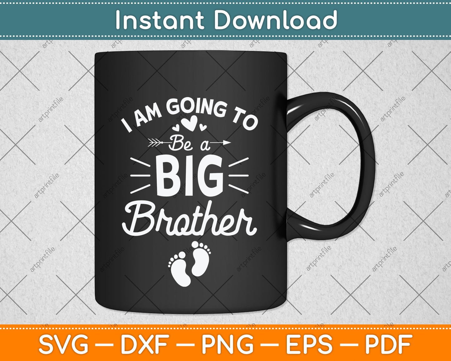 I am Going To Be A Big Brother Svg Png Dxf Digital Cutting File