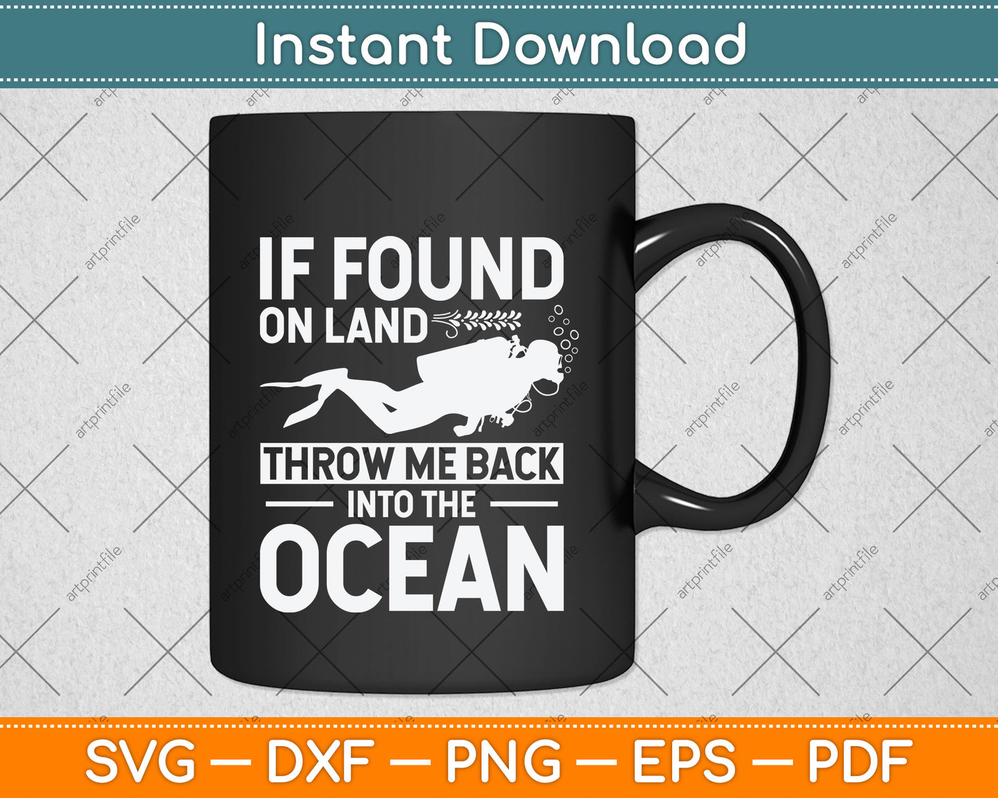 If Found On Land Throw Me Back Into The Ocean Svg Png Dxf Digital Cutting File