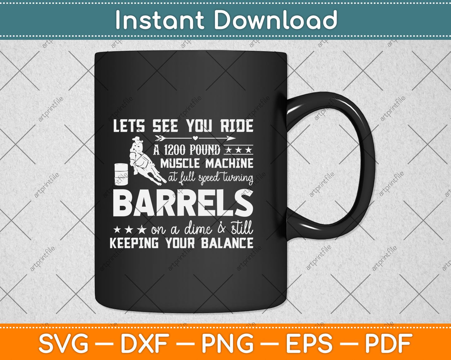 Let You Ride Turning Barrels Racing Funny Svg Png Dxf Digital Cutting File
