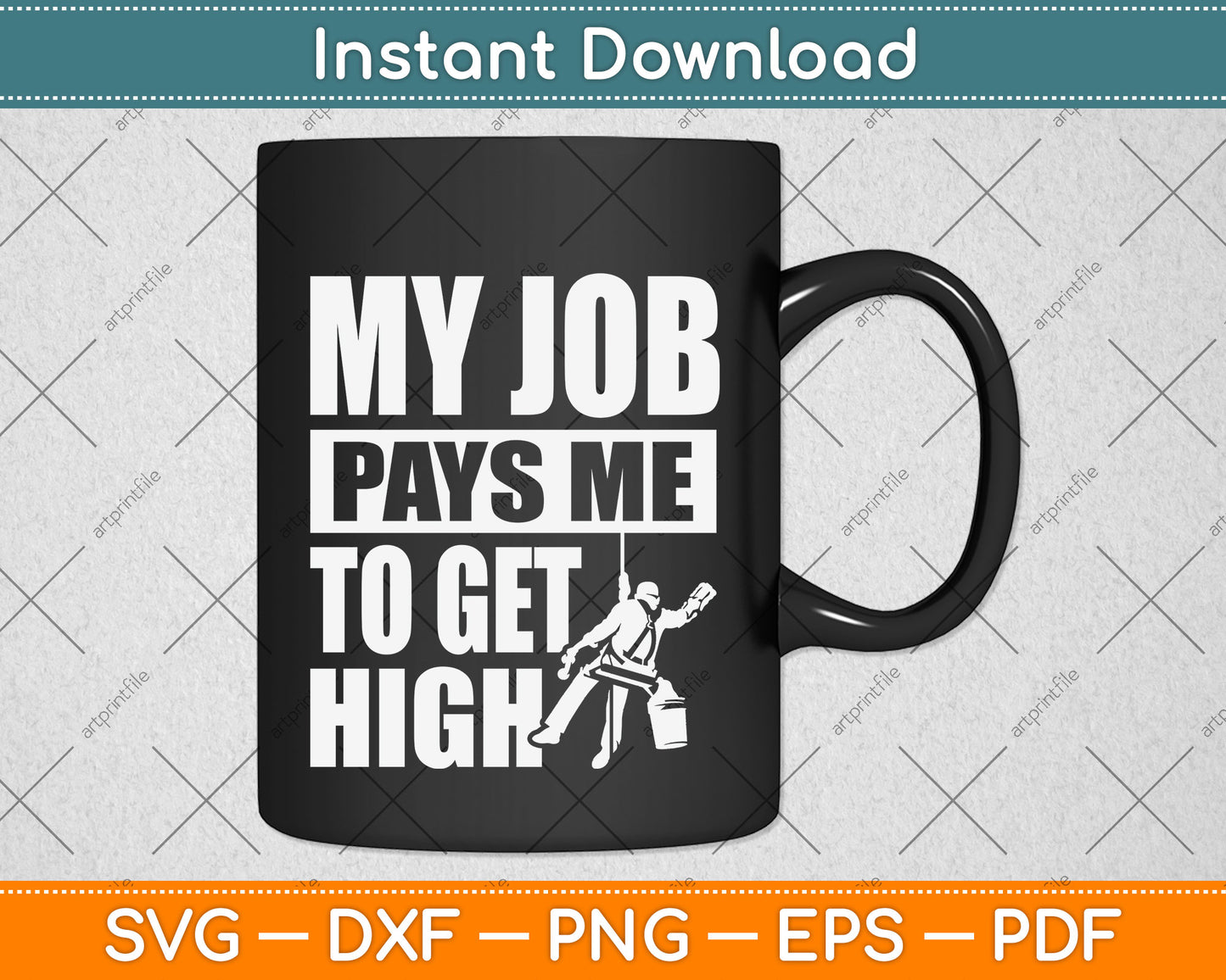 My Job Pays me to Get High Svg Png Dxf Digital Cutting File