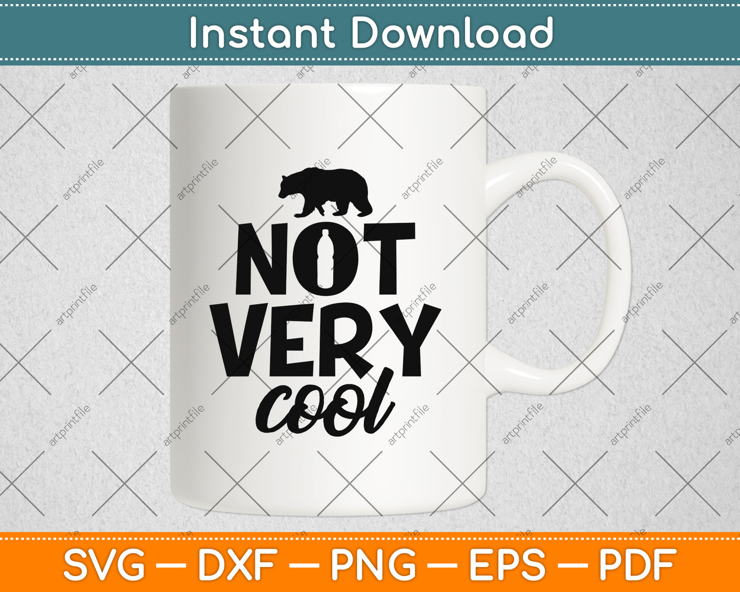 Not Very Cool Svg Png Dxf Digital Cutting File