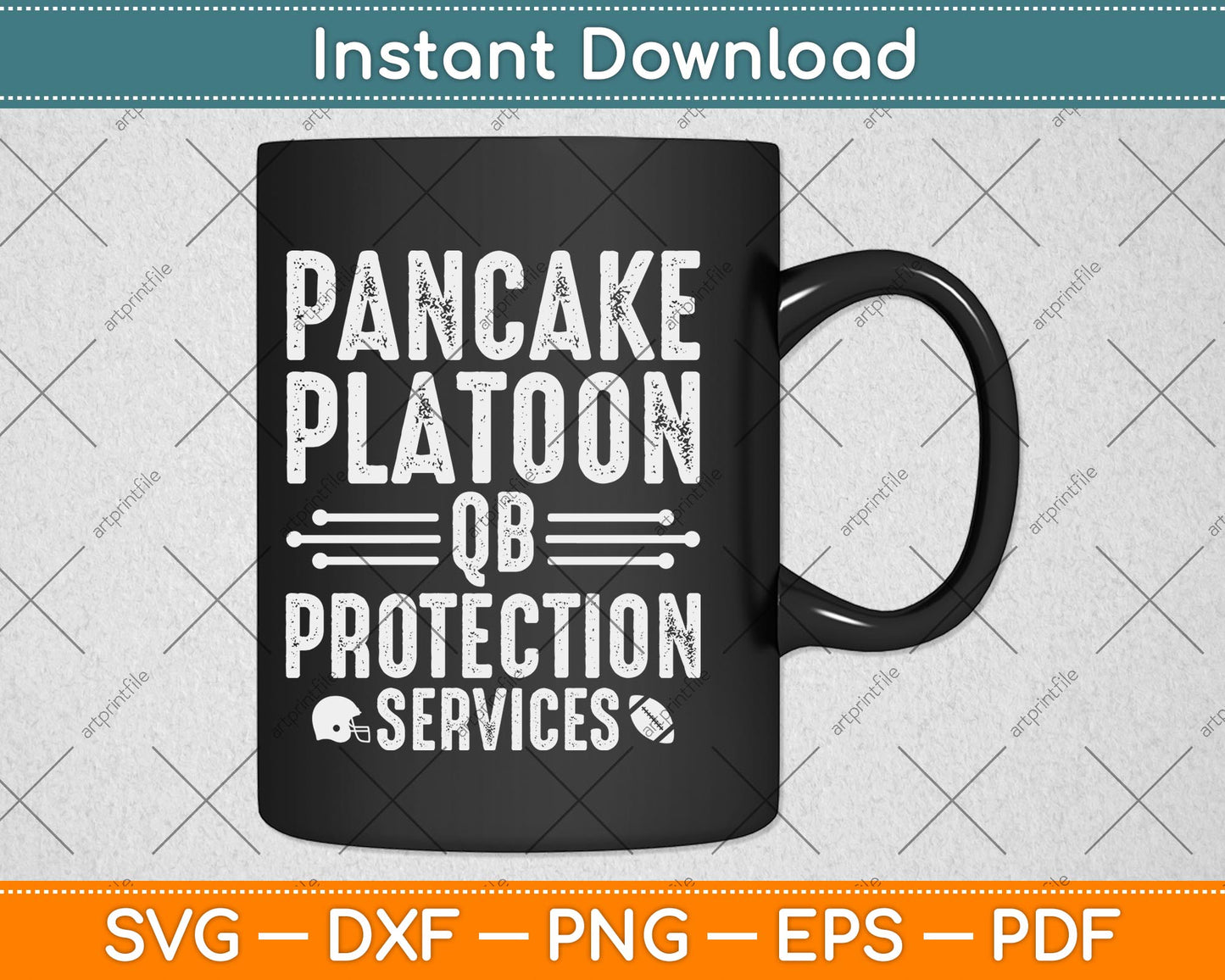 Pancake Platoon Qu Protection Services Svg Png Dxf Digital Cutting File