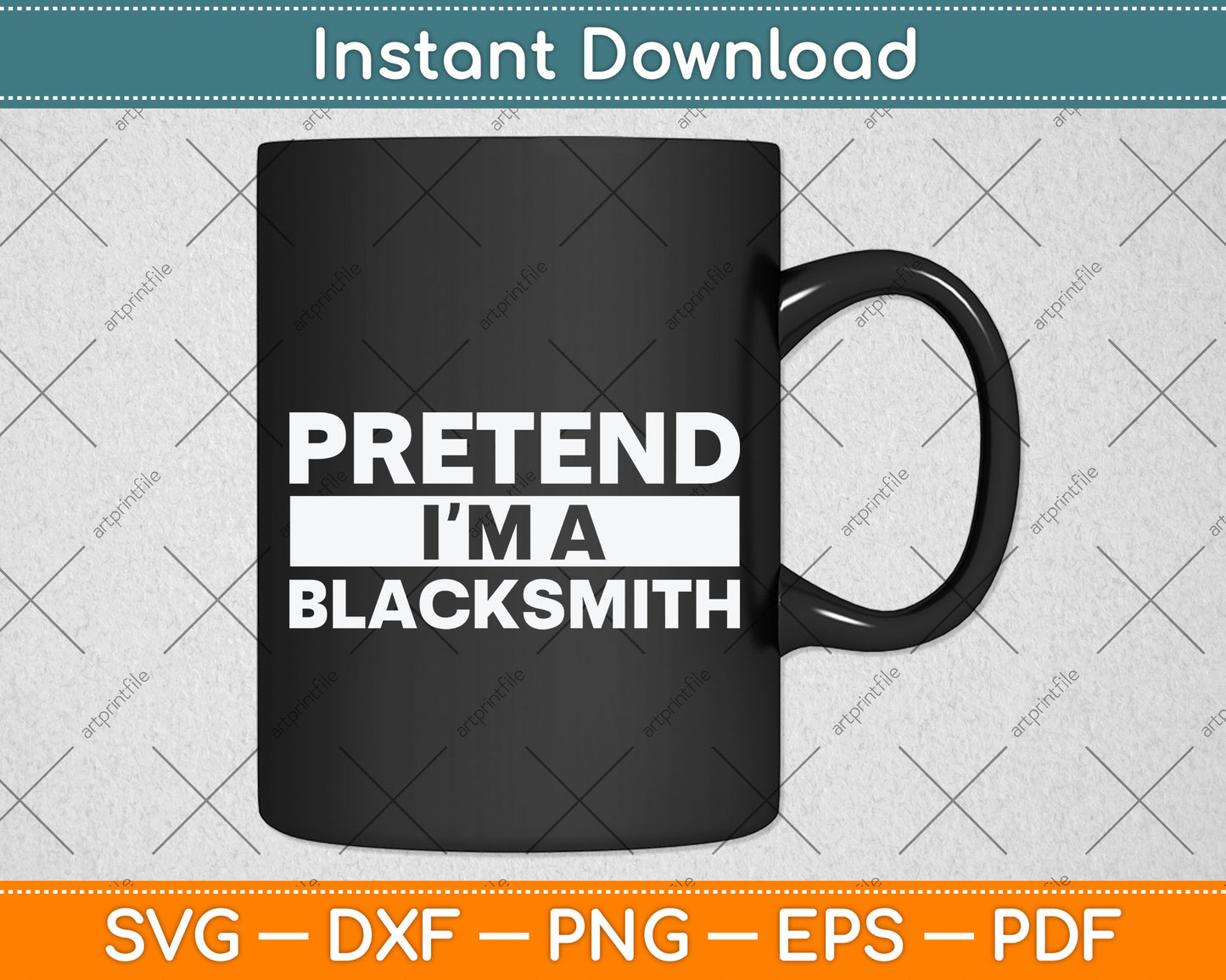 Pretend I'm A Blacksmith Svg Png Dxf Digital Cutting File